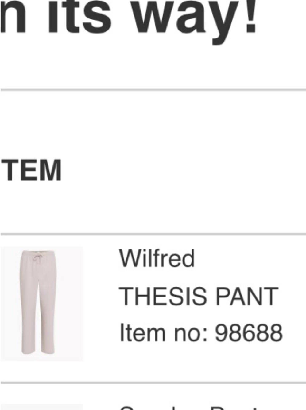Aritzia Wilfred Thesis Pants Ashen color